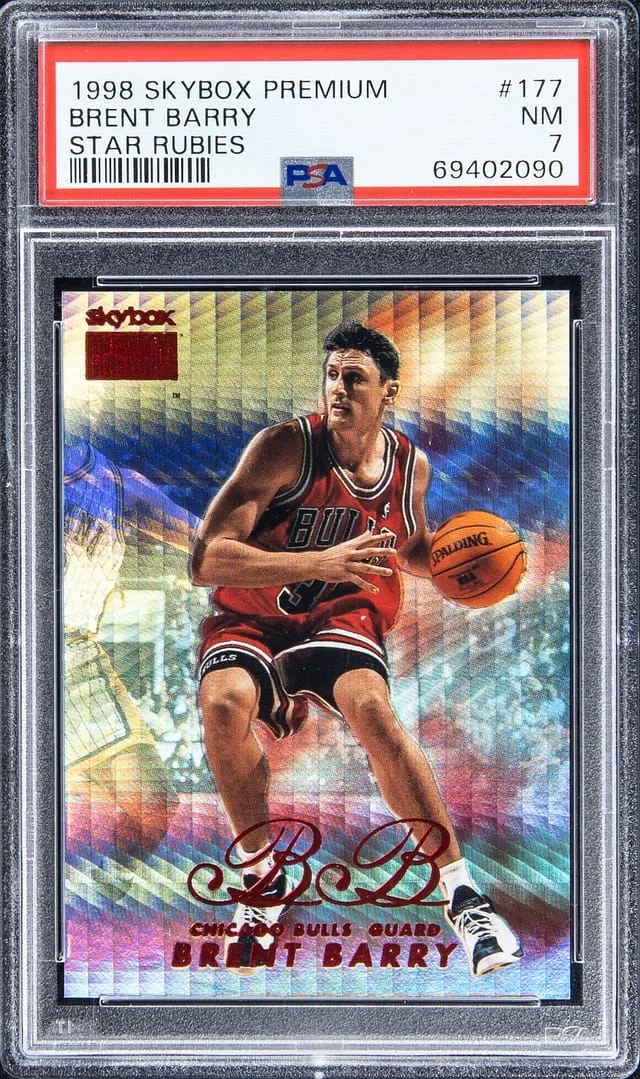 1998-99 SkyBox Premium Brent Barry Star Rubies #177 card image