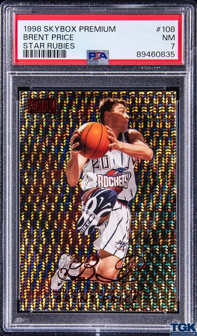 1998-99 SkyBox Premium Brent Price Star Rubies #108 card image