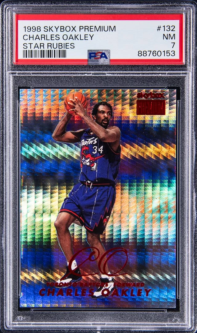 1998-99 SkyBox Premium Charles Oakley Star Rubies #132 card image