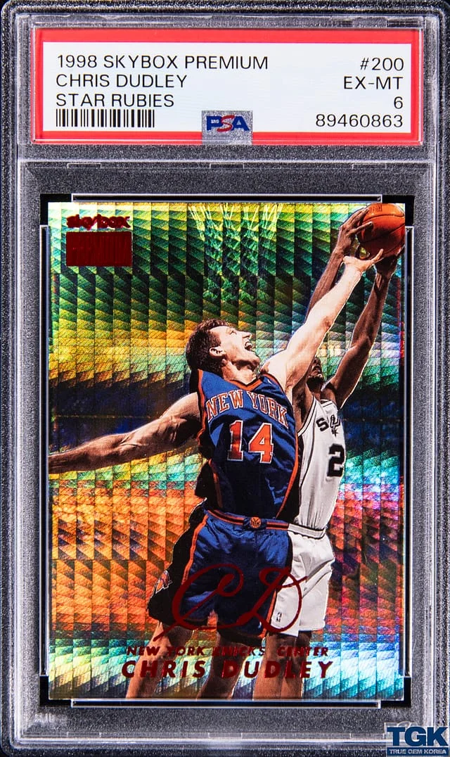 1998-99 SkyBox Premium Chris Dudley Star Rubies #200 card image