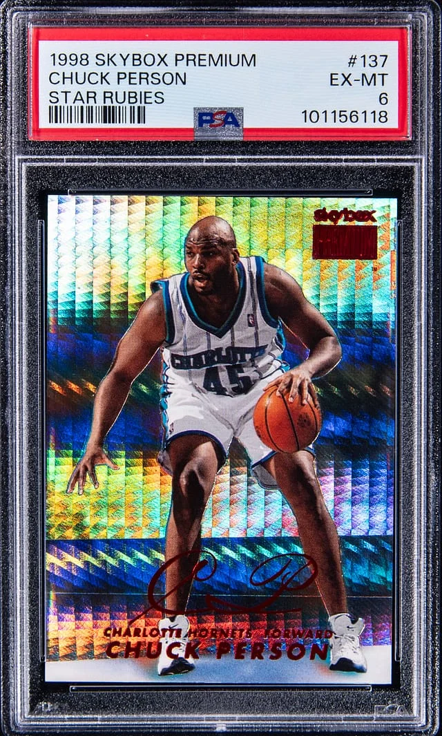 1998-99 SkyBox Premium Chuck Person Star Rubies #137 card image