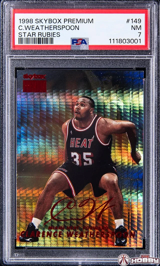 1998-99 SkyBox Premium Clarence Weatherspoon Star Rubies #149 card image