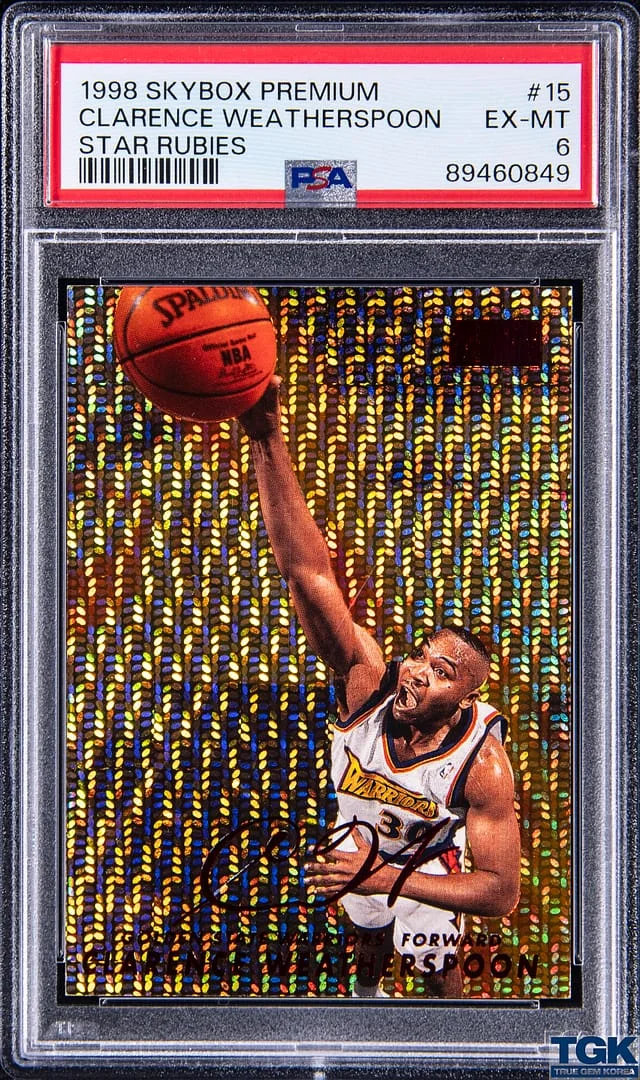 1998-99 SkyBox Premium Clarence Weatherspoon Star Rubies #15 card image