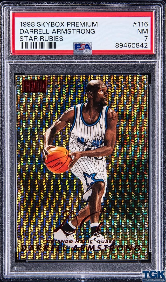 1998-99 SkyBox Premium Darrell Armstrong Star Rubies #116 card image