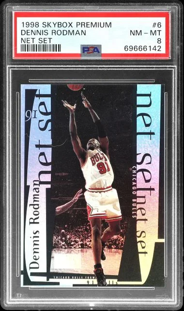 1998-99 SkyBox Premium Dennis Rodman Net Set #6 card image