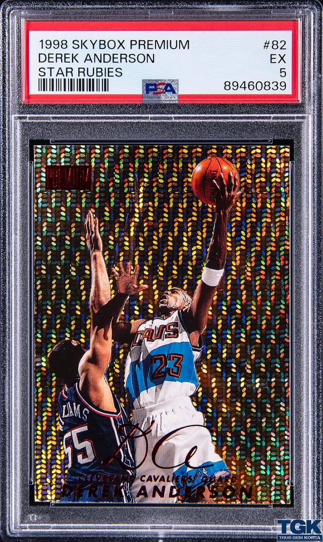 1998-99 SkyBox Premium Derek Anderson Star Rubies #82 card image