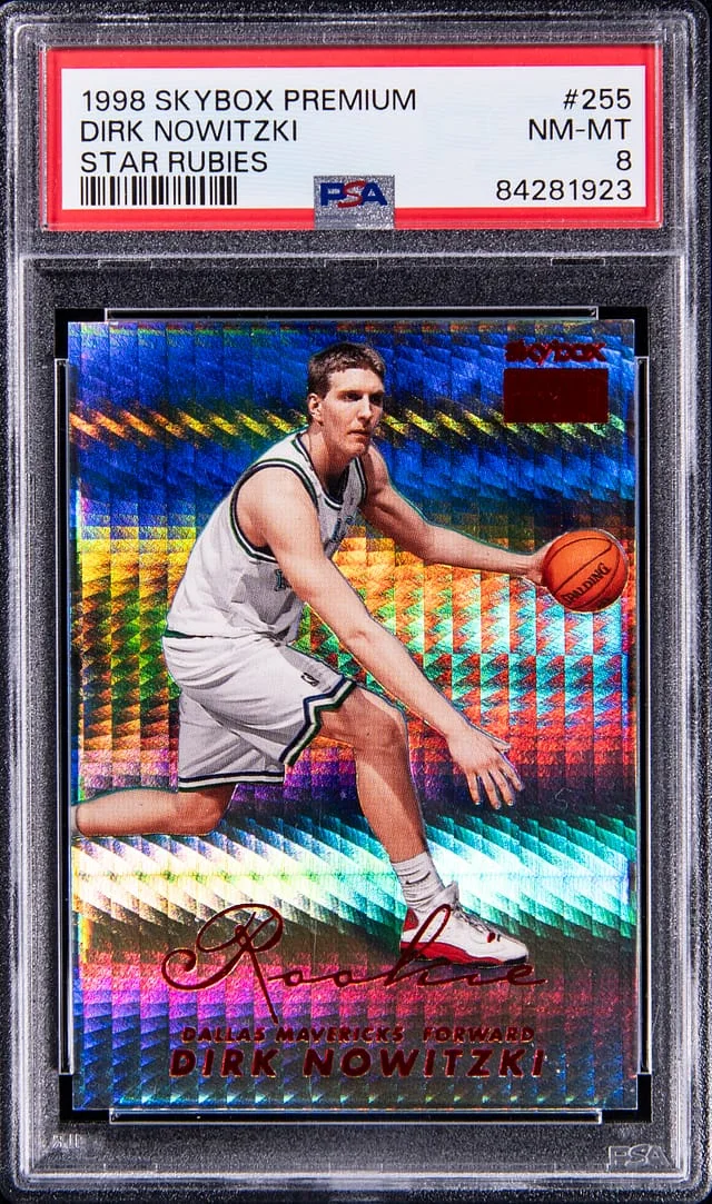 1998-99 SkyBox Premium Dirk Nowitzki Star Rubies #255 card image
