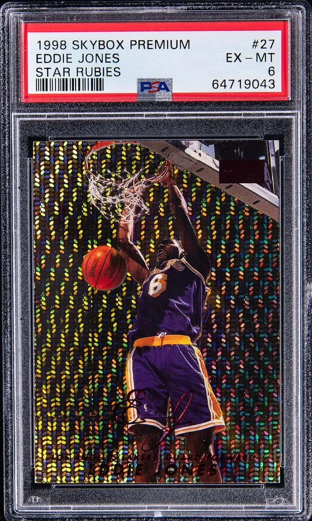 1998-99 SkyBox Premium Eddie Jones Star Rubies #27 card image