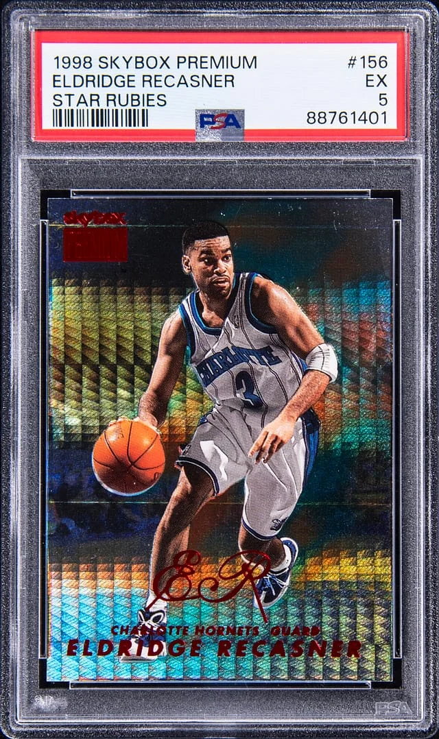 1998-99 SkyBox Premium Eldridge Recasner Star Rubies #156 card image
