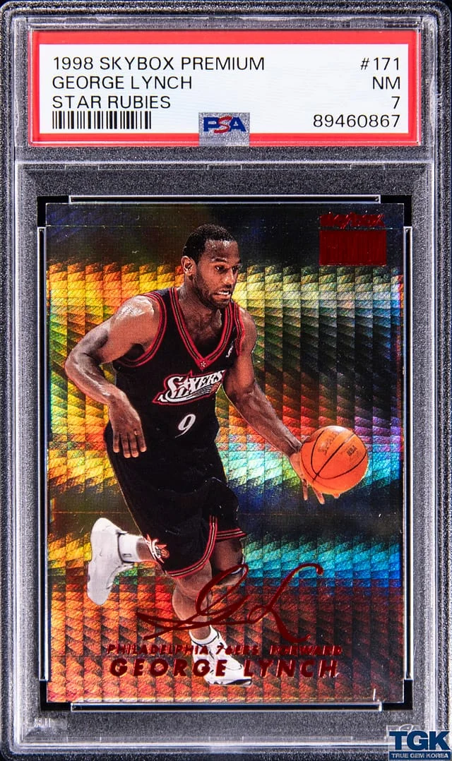 1998-99 SkyBox Premium George Lynch Star Rubies #171 card image