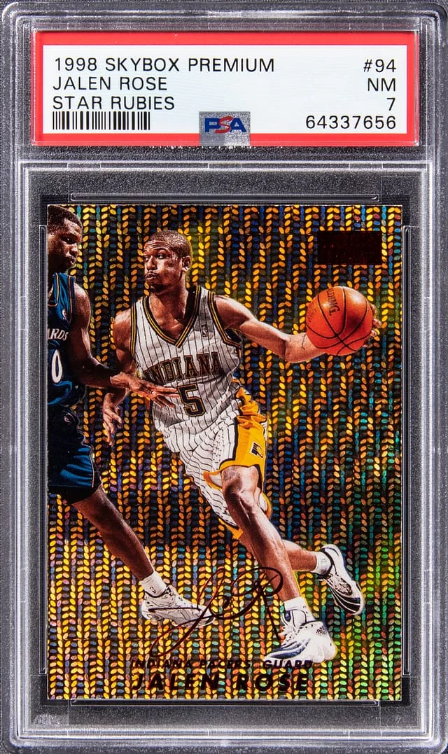 1998-99 SkyBox Premium Jalen Rose Star Rubies #94 card image