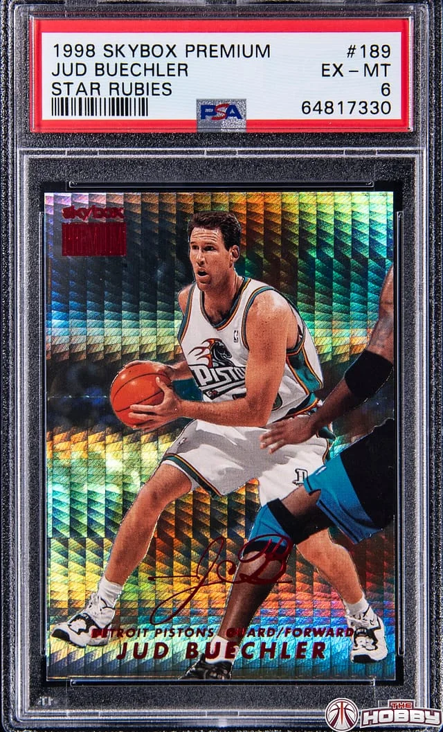 1998-99 SkyBox Premium Jud Buechler Star Rubies #189 card image