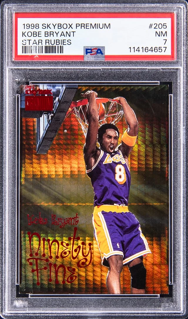 1998-99 SkyBox Premium Kobe Bryant Star Rubies #205 card image