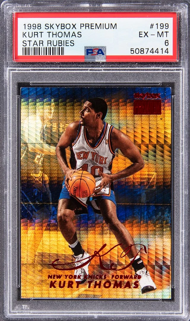 1998-99 SkyBox Premium Kurt Thomas Star Rubies #199 card image