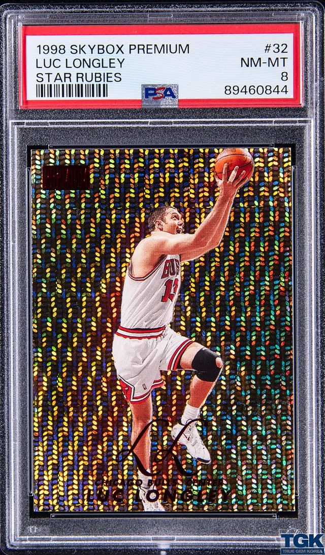 1998-99 SkyBox Premium Luc Longley Star Rubies #32 card image