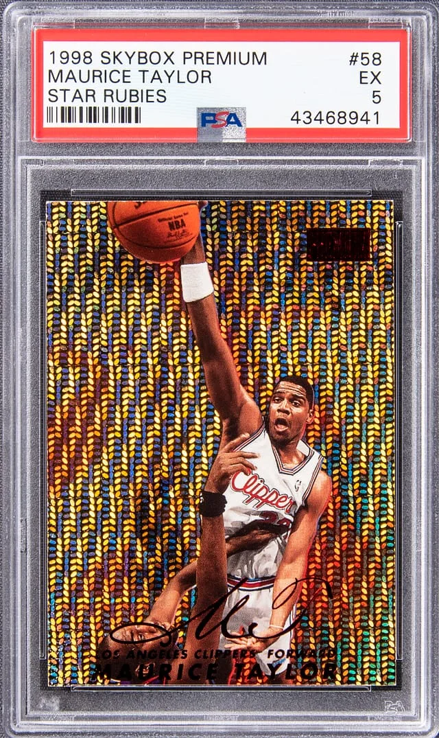 1998-99 SkyBox Premium Maurice Taylor Star Rubies #58 card image