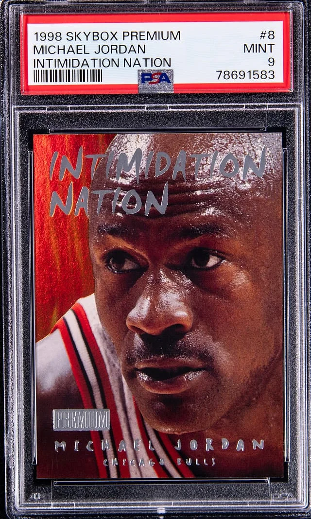 1998-99 SkyBox Premium Michael Jordan Intimidation Nation #8IN card image