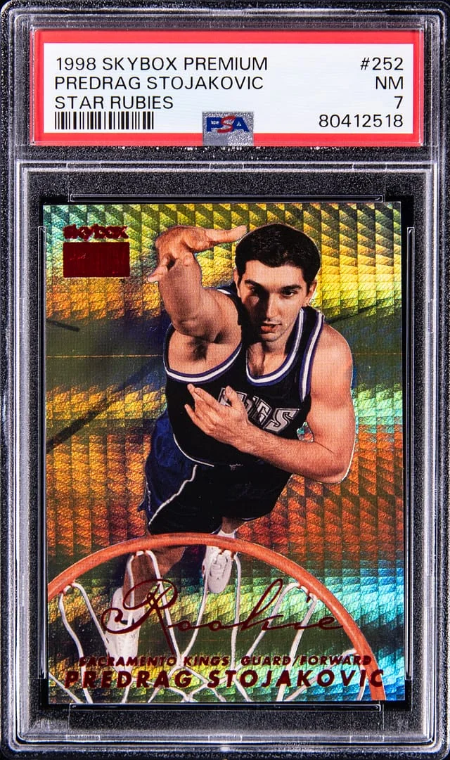 1998-99 SkyBox Premium Predrag Stojakovic Star Rubies #252 card image