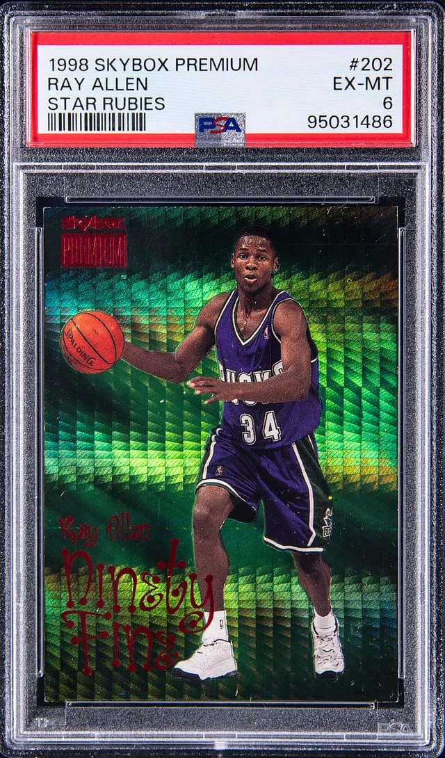 1998-99 SkyBox Premium Ray Allen Star Rubies #202 card image