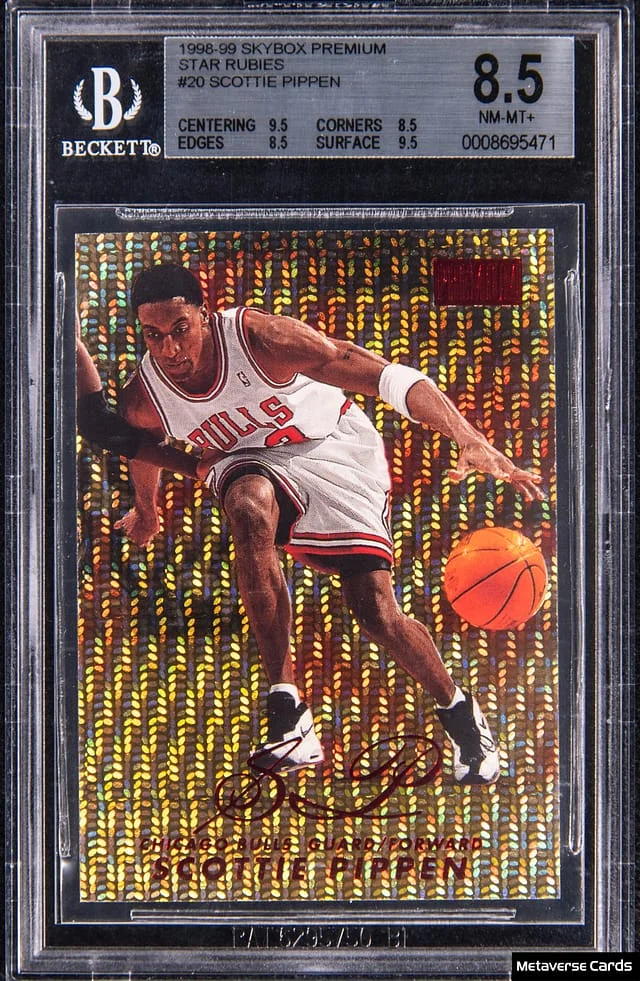 1998-99 SkyBox Premium Scottie Pippen Star Rubies #20 card image