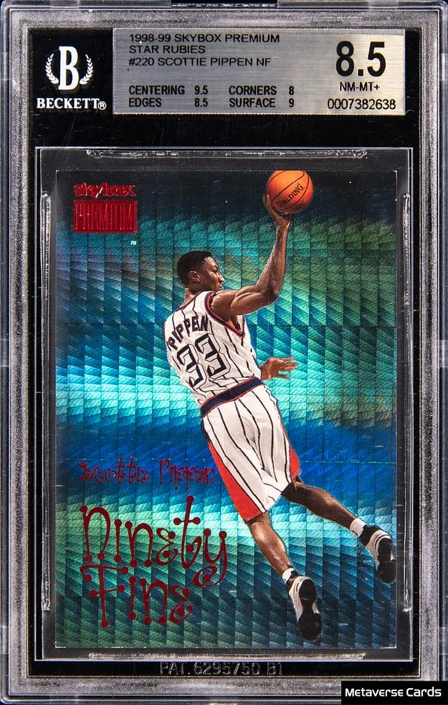 1998-99 SkyBox Premium Scottie Pippen Star Rubies #220 card image