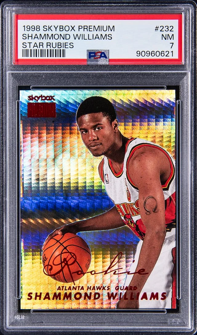1998-99 SkyBox Premium Shammond Williams Star Rubies #232 card image