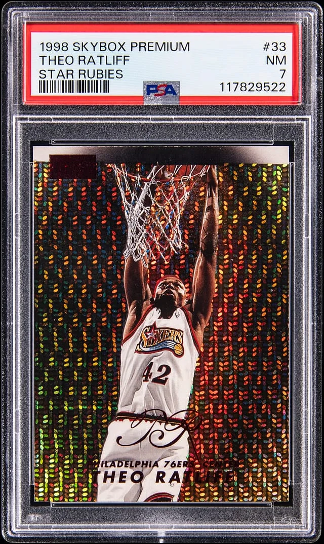 1998-99 SkyBox Premium Theo Ratliff Star Rubies #33 card image