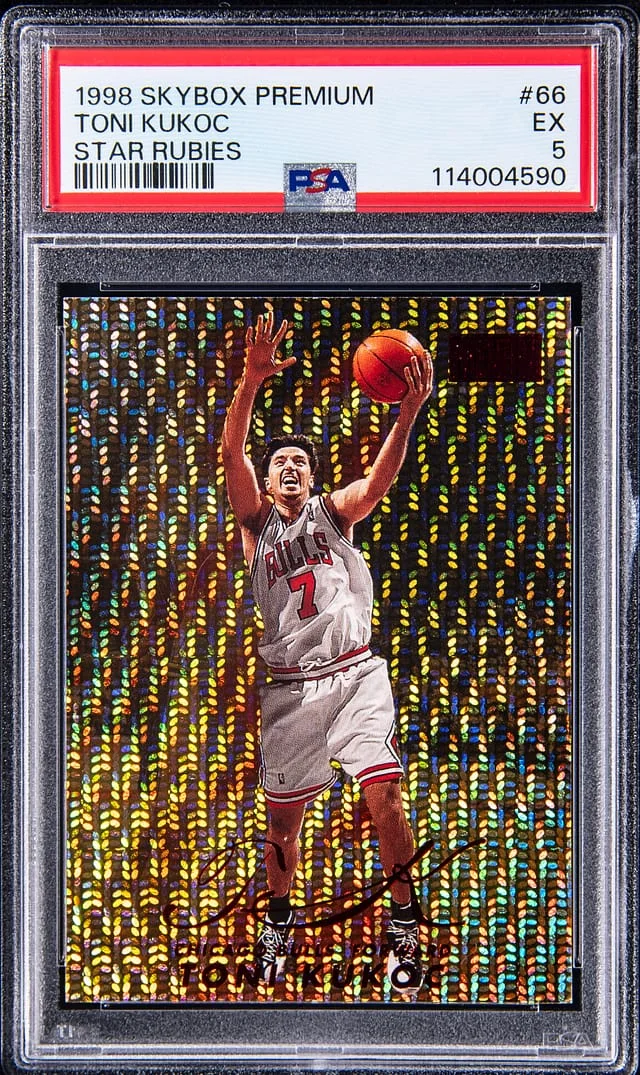 1998-99 SkyBox Premium Toni Kukoc Star Rubies #66 card image