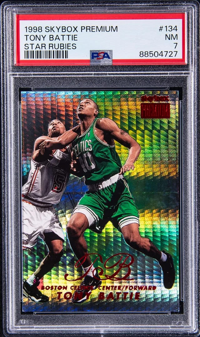 1998-99 SkyBox Premium Tony Battie Star Rubies #134 card image