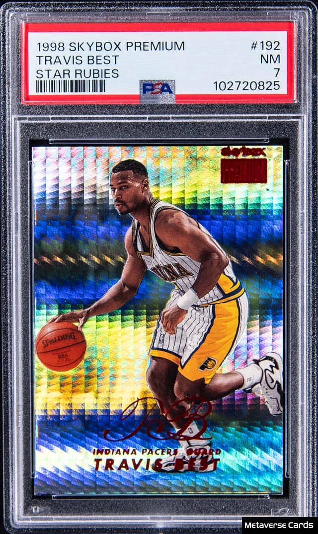 1998-99 SkyBox Premium Travis Best Star Rubies #192 card image