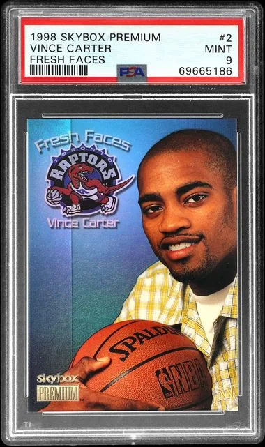 1998-99 SkyBox Premium Vince Carter Fresh Faces #2 card image