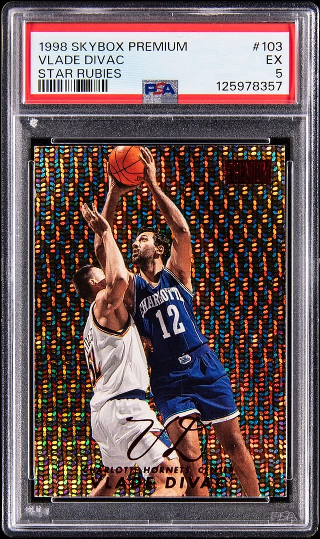 1998-99 SkyBox Premium Vlade Divac Star Rubies #103 card image