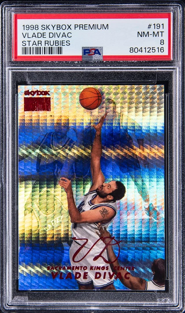1998-99 SkyBox Premium Vlade Divac Star Rubies #191 card image