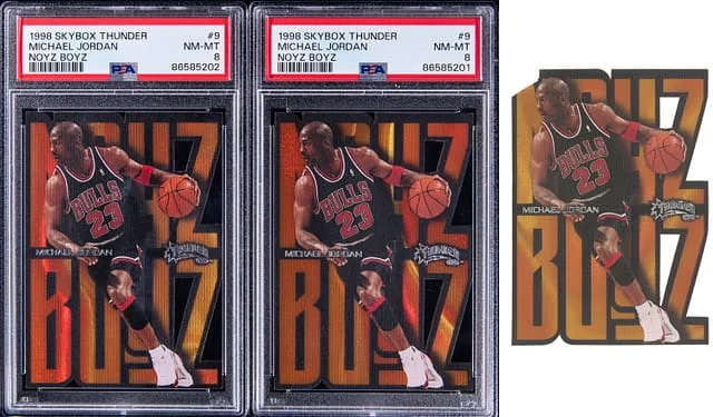 1998-99 SkyBox Thunder Michael Jordan Collection (3) - Featuring Two Noyz Boyz #9 card image