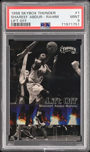 1998-99 SkyBox Thunder Shareef Abdur-Rahim Lift Off #1 card image