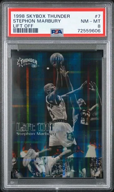 1998-99 SkyBox Thunder Stephon Marbury Lift Off #7 card image