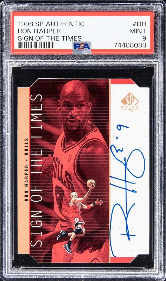 1998-99 SP Authentic Ron Harper Sign of the Times #RH card image