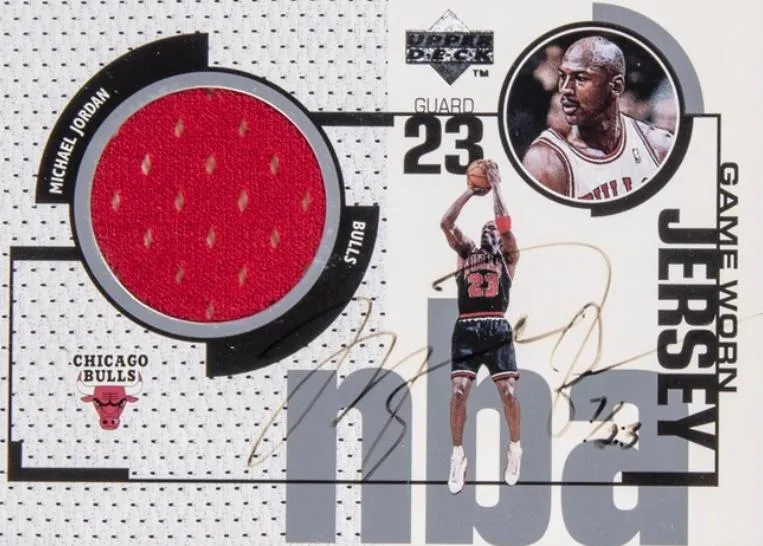 1998-99 SPx Finite Michael Jordan Autographed Game Jersey #SPx-GJ card image