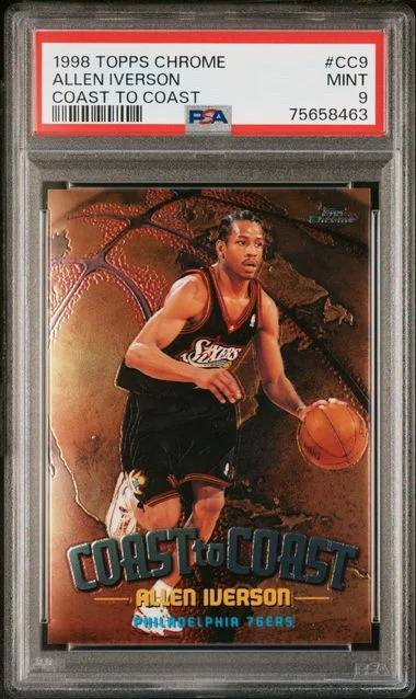 1998-99 Topps Chrome Allen Iverson Coast To Coast #CC9 card image