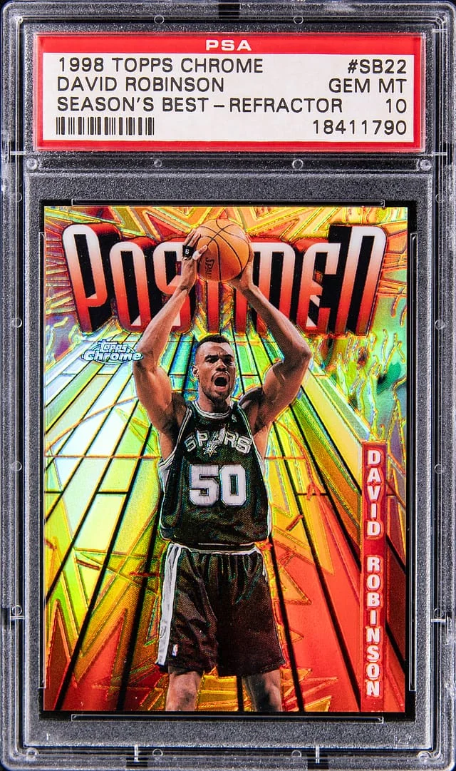 1998-99 Topps Chrome David Robinson Season's Best Refractor #SB22 card image