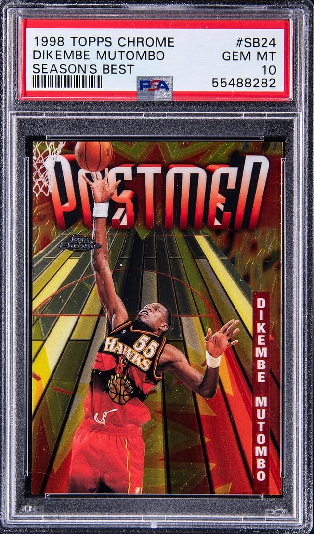 1998-99 Topps Chrome Dikembe Mutombo Season's Best #SB24 card image