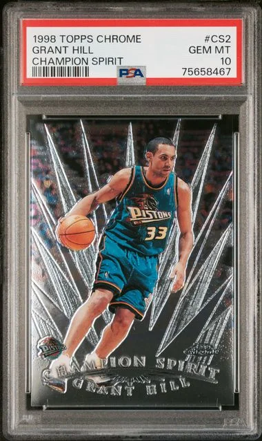 1998-99 Topps Chrome Grant Hill Champion Spirit #CS2 card image