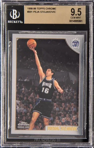 1998-99 Topps Chrome Peja Stojakovic #201 card image
