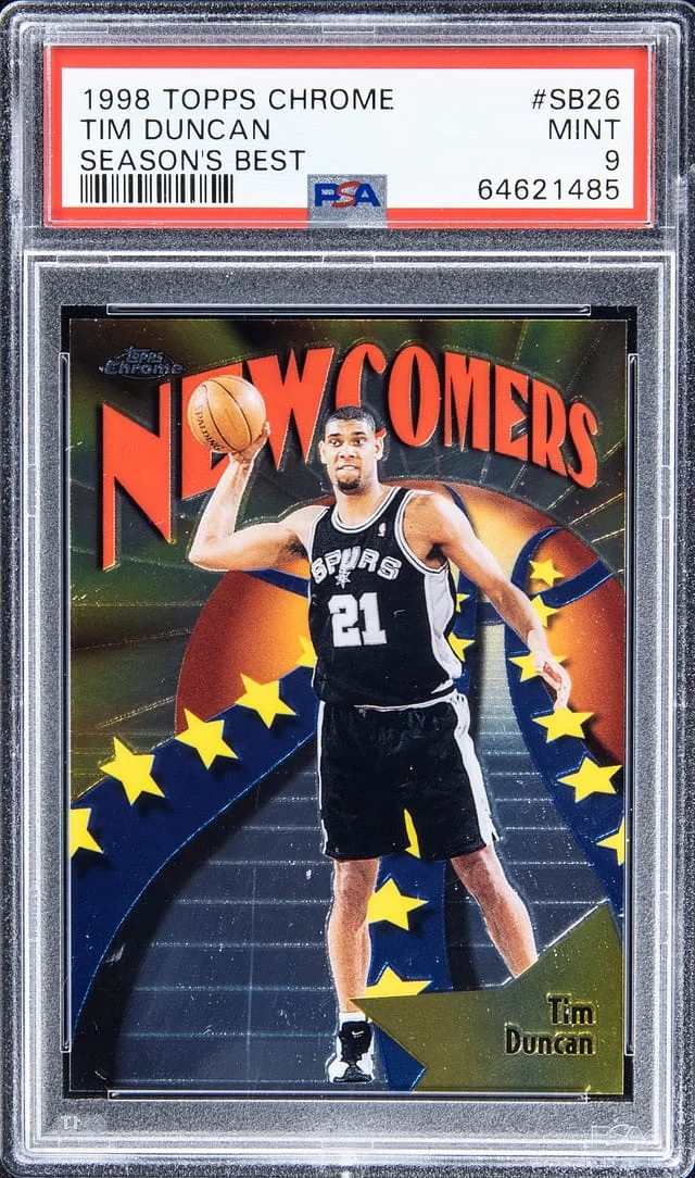 1998-99 Topps Chrome Tim Duncan Season's Best #SB26 card image