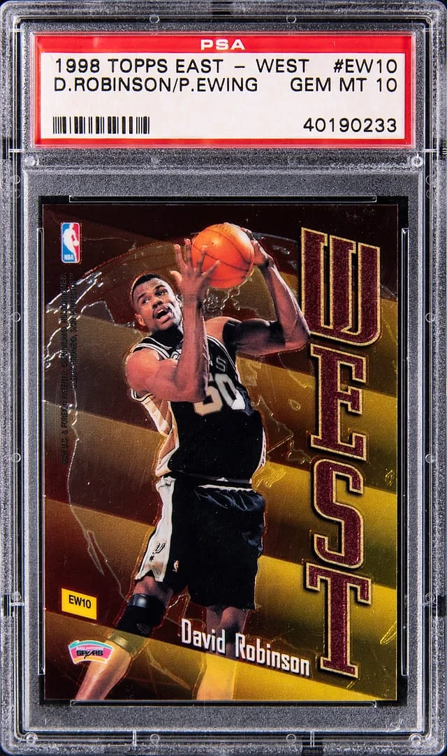 1998-99 Topps David Robinson/Patrick Ewing East West #EW10 card image