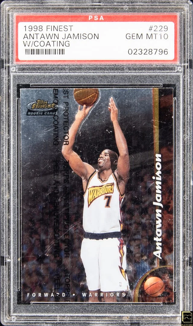 1998-99 Topps Finest Antawn Jamison W/Coating #229 card image