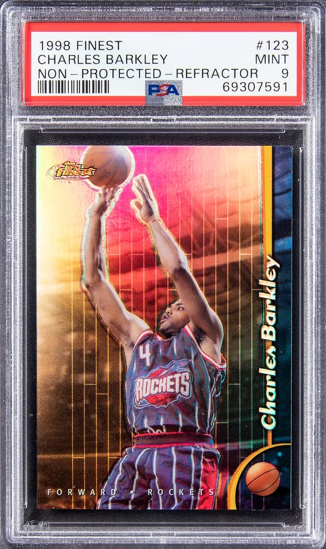 1998-99 Topps Finest Charles Barkley Refractor, Non-Protected #123 card image