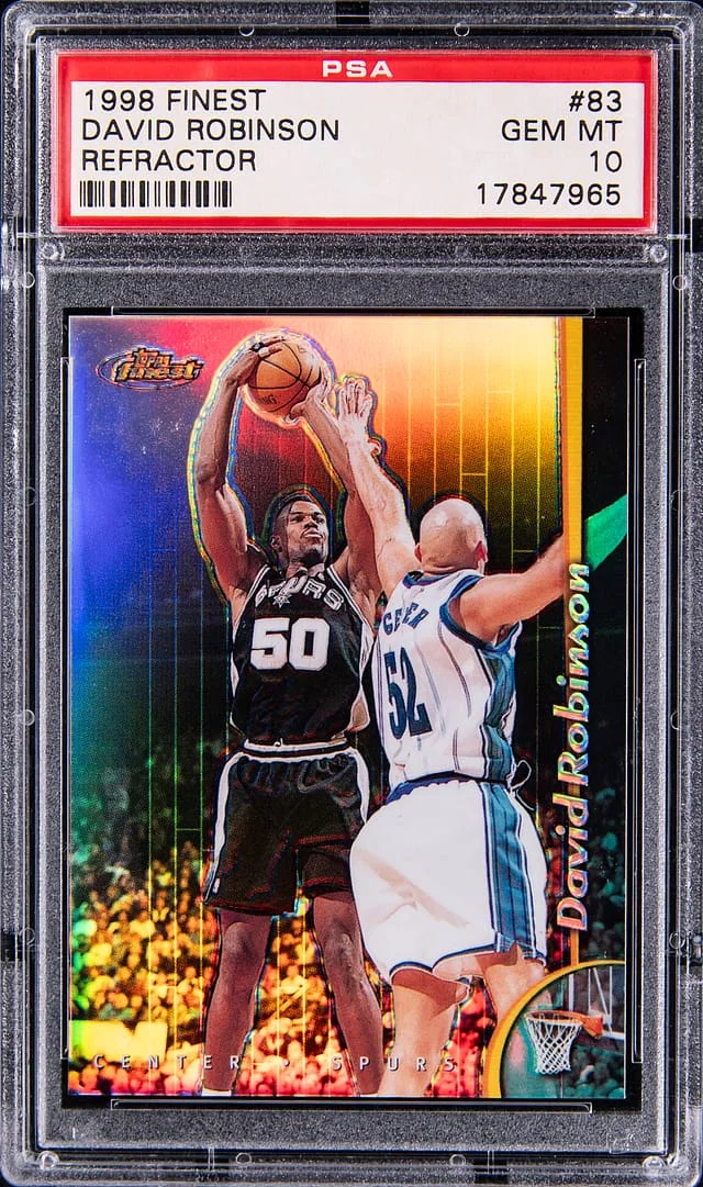 1998-99 Topps Finest David Robinson Refractor #83 card image