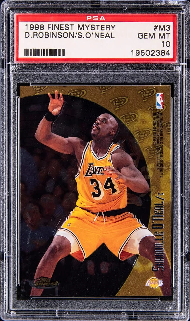 1998-99 Topps Finest David Robinson/Shaquille O'Neal Mystery #M3 card image