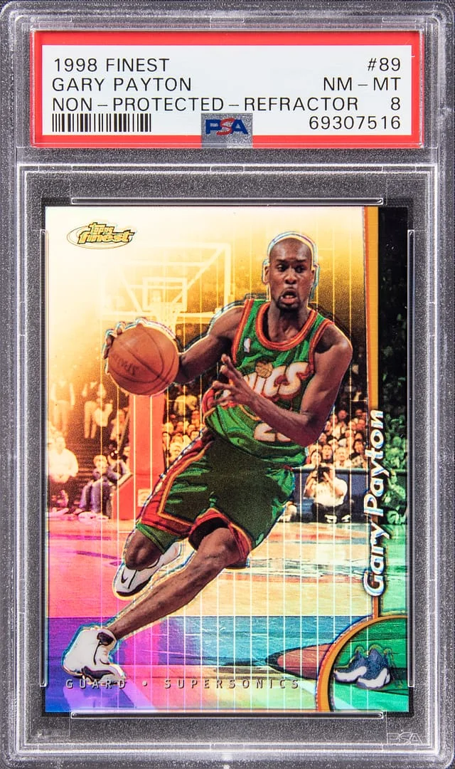 1998-99 Topps Finest Gary Payton Refractor, Non-Protected #89 card image